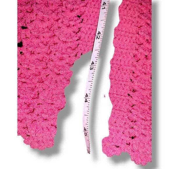Michael Kors Collection Dress Sz Small Flamingo Crochet Stretch Designer Couture - Picture 15 of 16